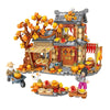 Autumn Sunshine Cottage with Lights - LOZ Mini Blocks - Mr.Froger Toy Collection