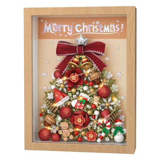 3D Christmas Tree Block Frame