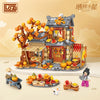 Autumn Sunshine Cottage with Lights - LOZ Mini Blocks - Mr.Froger Toy Collection