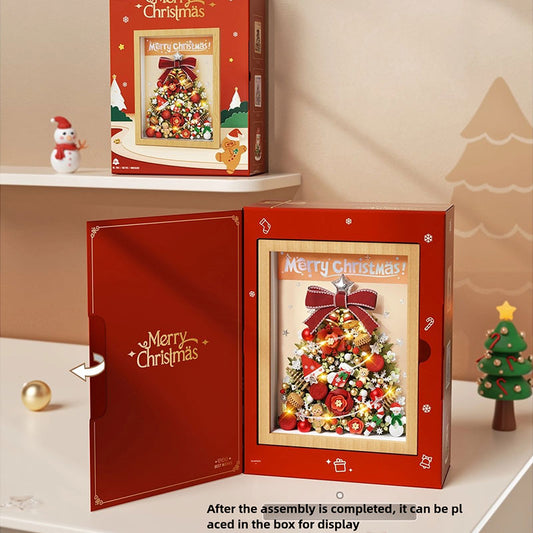 3D Christmas Tree Block Frame