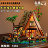 Triangular Cabin Building Blocks with Lights - Mr.Froger Toy Collection