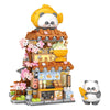 Panda Foldable Street View: Taiyaki Shop & Flower Boutique Blocks