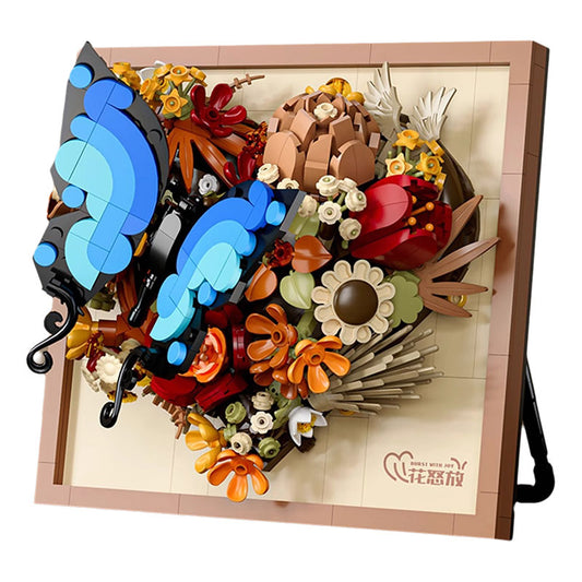 "Blooming Heart" 3D Floral Art Frame Series